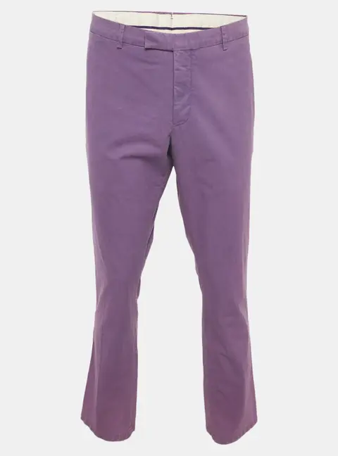 Ralph Lauren Purple Stretch Cotton Greenwich Chino Trousers XXXL