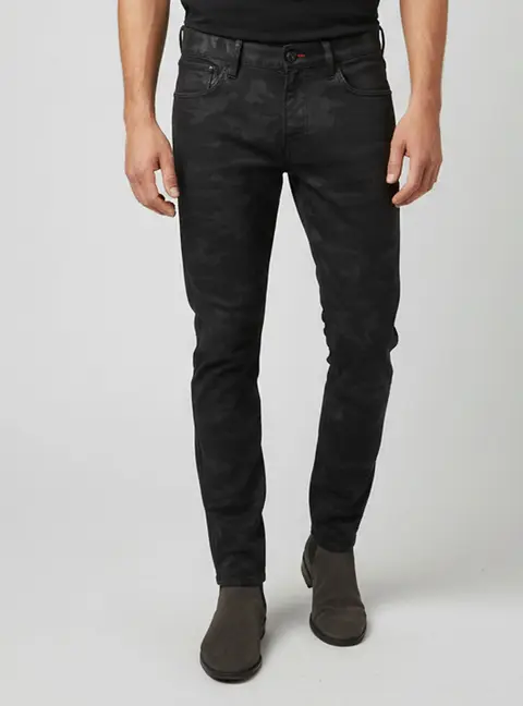Ralph Lauren Black Printed Denim Slim Fit Jeans M/ Waist 34"