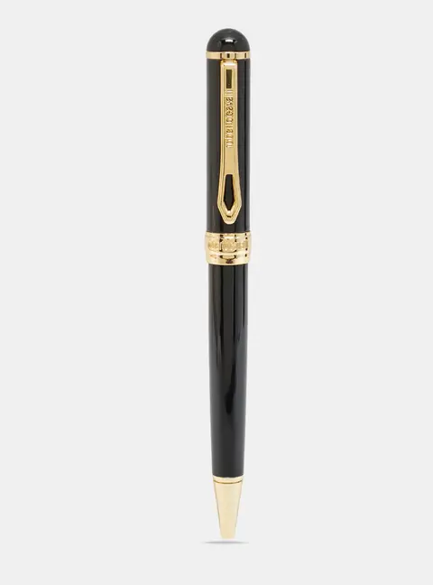 Roberto Cavalli  Resin Gold Tone Ballpoint Pen