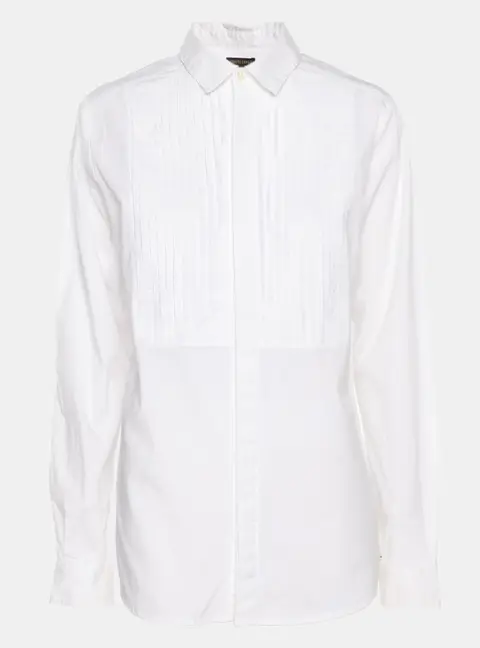 Roberto Cavalli White Cotton Button Front Shirt M