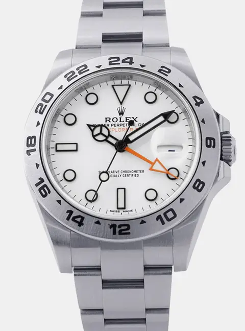 Rolex Explorer II 216570 White Stainless Steel Automatic Men's Watch 42mm