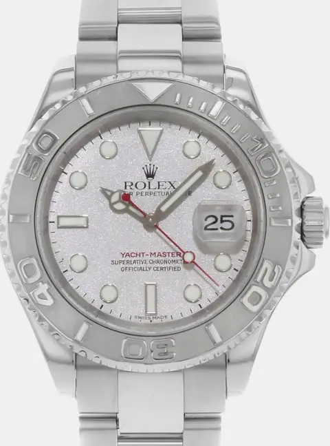 Rolex Yacht-Master 16622 Silver Dial Stainless Steel Steel Platinum Automatic Men's Wristwatch 40mm