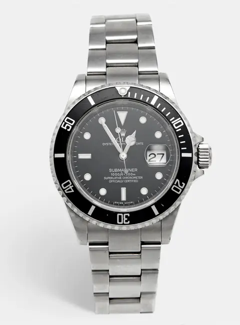 Rolex Submariner 16610T Black Dial Stainless Steel Men's Wristwatch 40mm