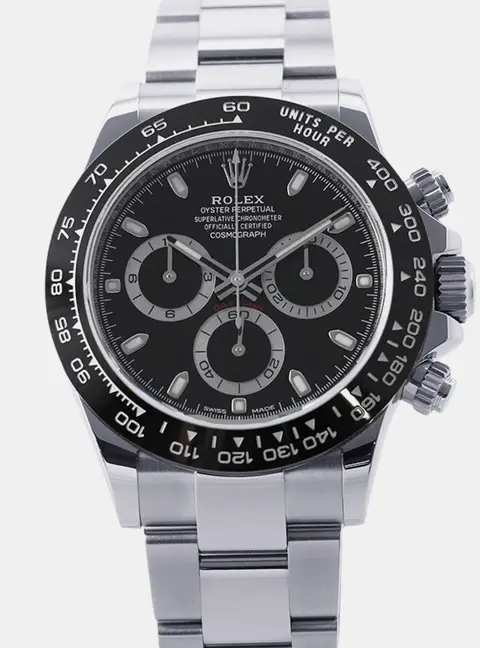 Rolex Cosmograph Daytona 116500LN Black Stainless Steel Automatic Men's Wristwatch 40mm