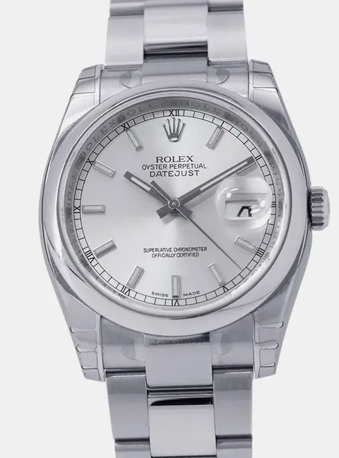 Rolex Datejust 116200 Silver Stainless Steel Men's Wristwatch 36 mm