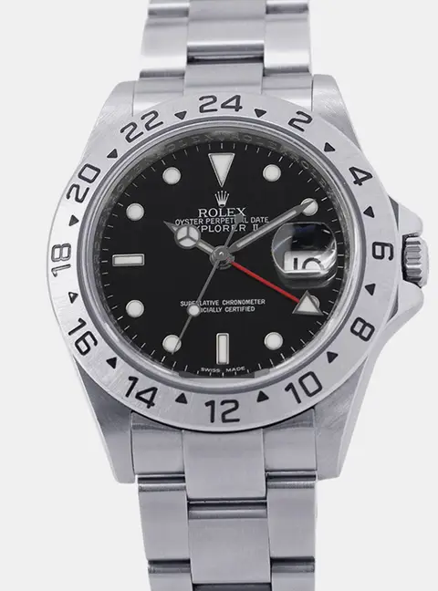 Rolex Explorer II 16570 Black Stainless Steel Automatic Men's Wristwatch 40mm