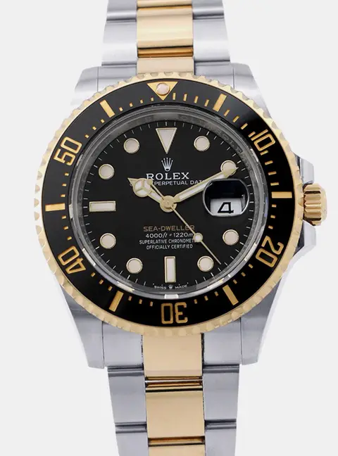 Rolex Sea-Dweller 126603 Black Yellow Gold, Stainless Steel Automatic Men's Wristwatch 43mm