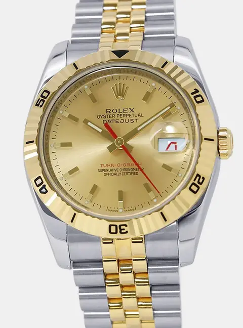 Rolex Datejust Turn-O-Graph 116263 Gold 18K Yellow Gold, Stainless Steel Automatic Men's Wristwatch 36mm