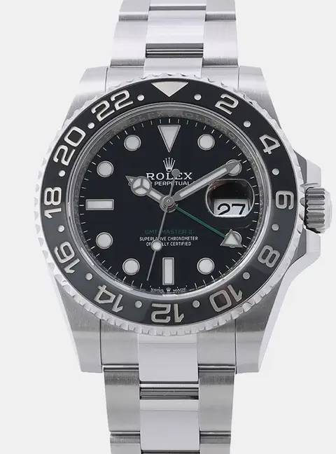 Rolex GMT Master II 126710GRNR Black Stainless Steel Automatic Men's Wristwatch 40mm