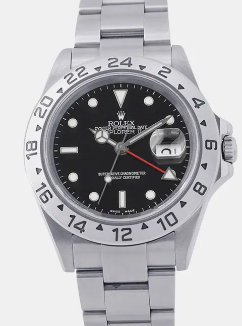 Rolex Explorer II 16570 Black Stainless Steel Automatic Men's Wristwatch 40mm