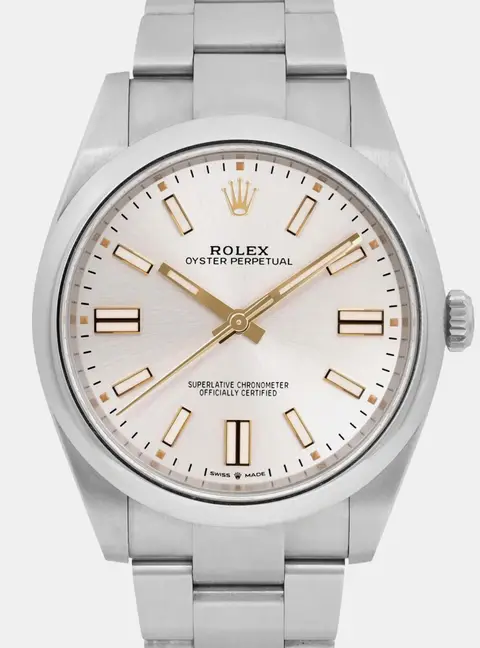 Rolex Oyster Perpetual 124300 Silver Stainless Steel Men's Wristwatch 41mm