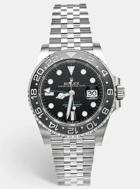 Rolex GMT Master II 126710GRNR Bruce Wayne Black Stainless Steel Automatic Men's Wristwatch 40 mm