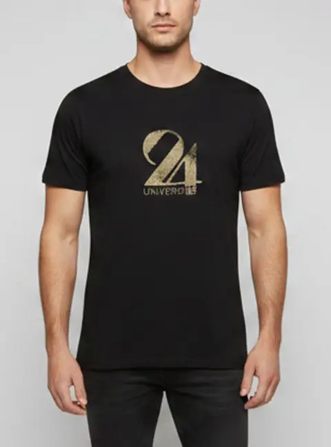 Saint Laurent Black Printed Jersey T-Shirt XL