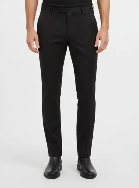 Saint Laurent Black Wool Formal Straight Leg Trousers L