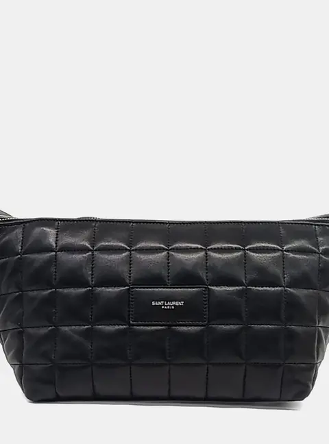 Saint Laurent Paris Black Leather Le Tuc Crossbody Bag