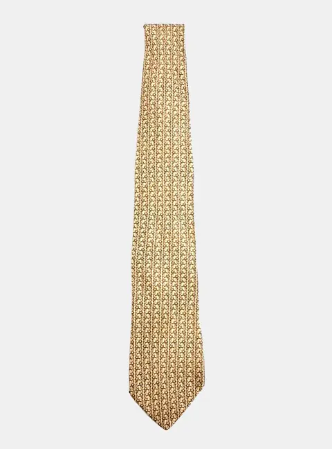 Salvatore Ferragamo Silk Brown Tie