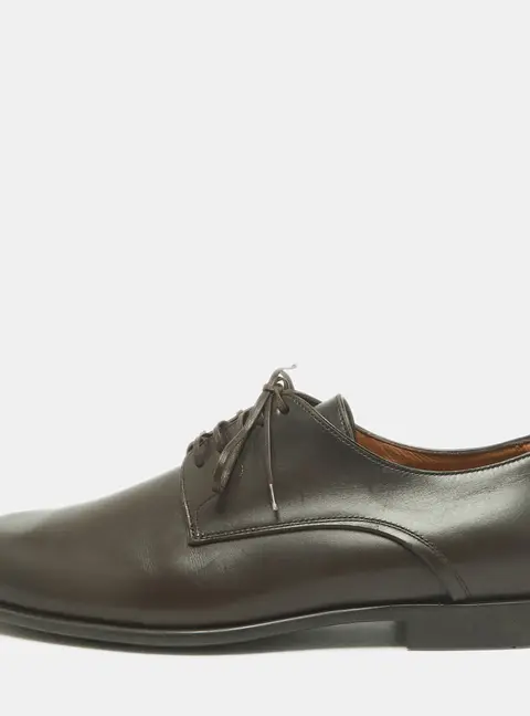 Salvatore Ferragamo Size 43 Brown Leather Oxfords