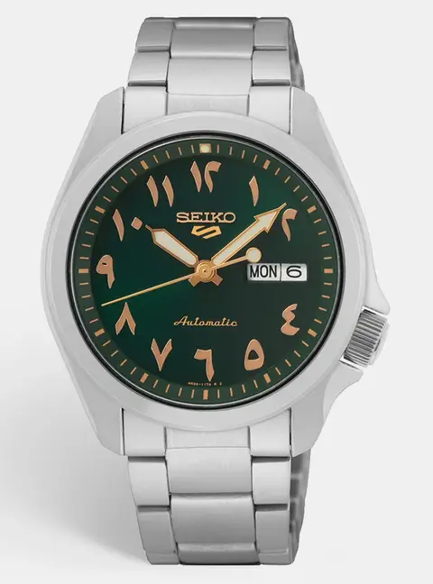 Seiko 5 sports SRPH49K1 Green Dial Stainless Steel Men's Wristwatch 40 mm