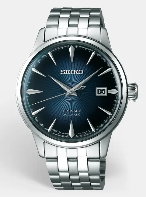 Seiko Presage SRPB41J1 Blue Dial Stainless Steel Men's Wristwatch 40.5mm