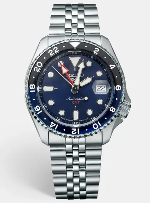 Seiko 5 sports SSK003 Blue Dial Stainless Steel Men's Wristwatch 42.5 mm
