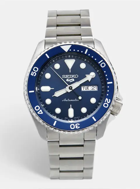 Seiko 5 Sport SRPD51K1 Blue Dial Stainless Steel Men's Wristwatch 42 mm