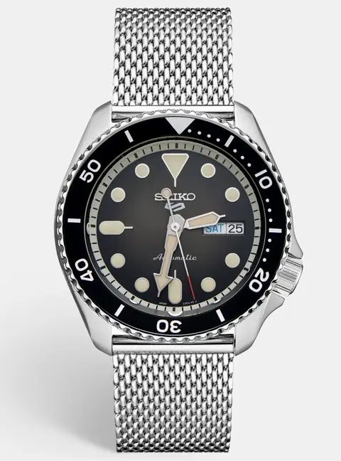 Seiko 5 Sport SRPD73K1 Black Stainless Steel Men's Wristwatch 42.50 mm