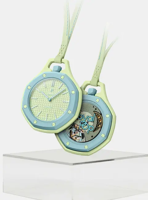 Swatch x Audemars Piguet Royal Pop Blaue Acht Green Ceramic Bioceramic Mechanical Wristwatch 40mm