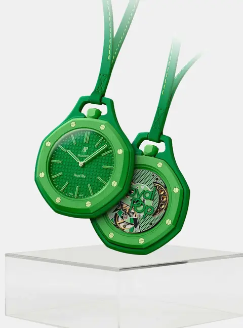 Swatch x Audemars Piguet Royal Pop Green Eight Green Ceramic Bioceramic Mechanical Wristwatch 40mm