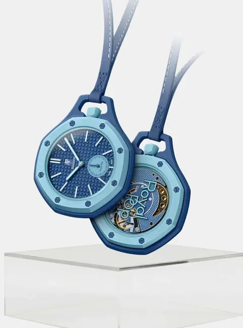 Swatch x Audemars Piguet Royal Pop Lan Ba Blue Ceramic Bioceramic Mechanical Wristwatch 40 mm