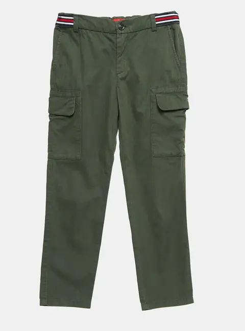 CH Carolina Herrera Kids Green Cotton Cargo Pants 8 Yrs