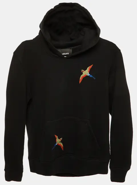 Axel Arigato Kids Black Bird Embroidered Cotton Hoodie Size 8-10 yrs