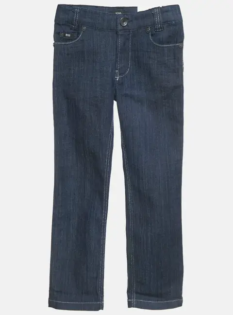 Boss By Hugo Boss Kids Navy Blue Denim Long Leg Jeans 4 Yrs Waist 22"