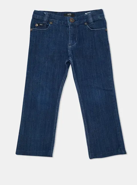 Boss By Hugo Boss Kids Navy Blue Denim Skinny Jeans 5 Yrs 21"
