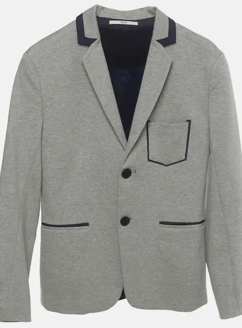 Boss by Hugo Boss Kids Grey Jersey Single Breasted Blazer 14 Yrs