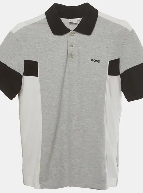 Boss By Hugo Boss Grey Cotton Short Sleeve T- Shirt 16 Yrs