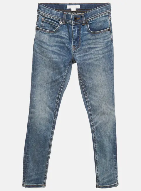 Burberry Children Blue Washed Denim Skinny Jeans 8 Yrs Waist 22"