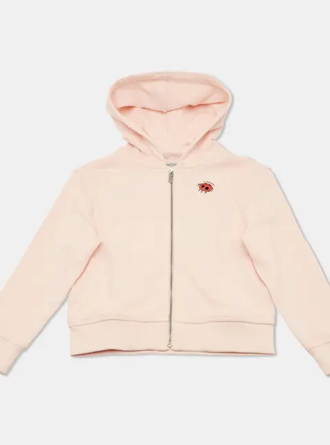 Burberry Kids Pink Lady Bird Cotton Hooded Jacket 8Yrs