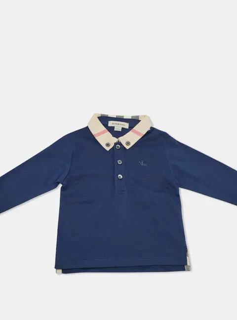 Burberry Children Blue Jersey T-Shirt 12M