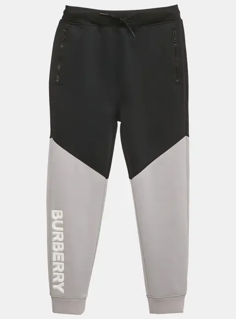 Burberry Grey/Black Jersey Joggers 12Yrs
