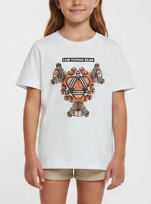Burberry Kids White Thomas Bear Graphic Jersey T-Shirt 8 Yrs