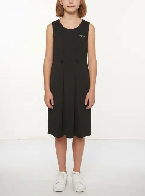 Givenchy Kids Black Logo Tape Mini Dress 10 Yrs