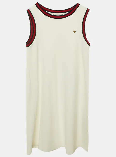 Gucci Kids White Jersey Sleeveless Dress Size 12 Yrs