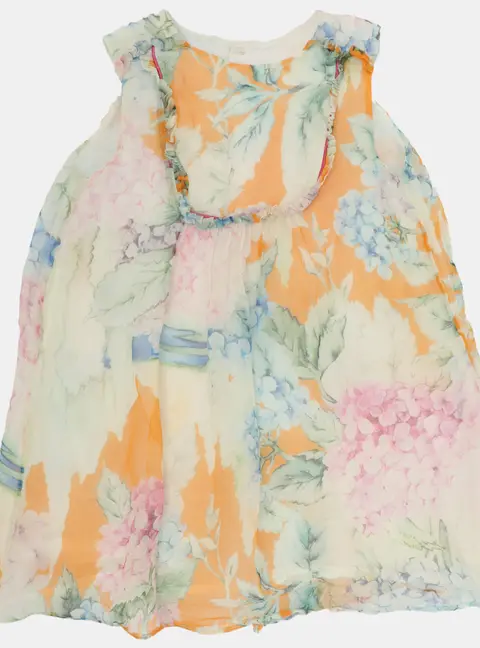 Gucci Multicolor Printed Tulle Dress 24 months