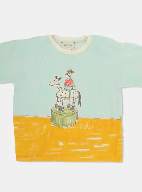 Gucci Multicolor Printed Cotton Isabella Cotier Top 36 months