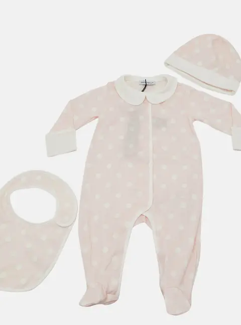 Dolce & Gabbana Kids Cotton 3 Pc Sleepsuit Set 3-6 M