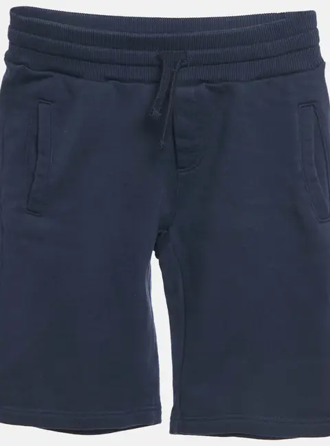 Dolce & Gabbana Kids Navy Blue Cotton Knit Shorts 6 Yrs