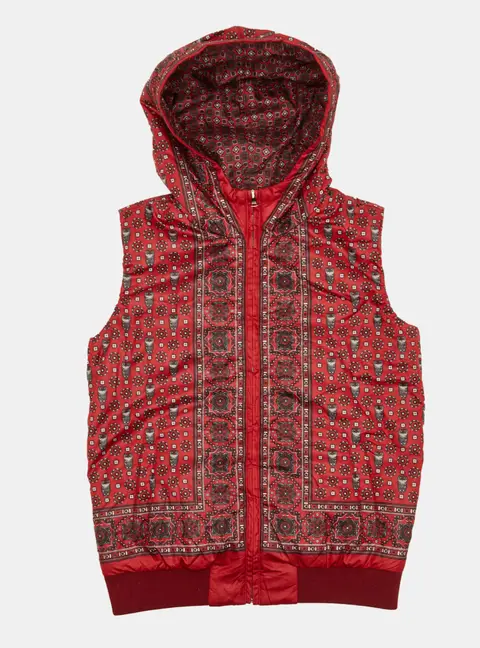 Dolce & Gabbana Kids Red Owl Printed Gillet Size 9/10 Yrs