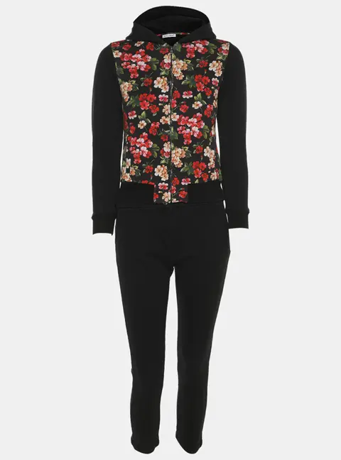 Dolce & Gabbana Floral Print Jersey Hoodie and Trousers Set 9-10 yrs.
