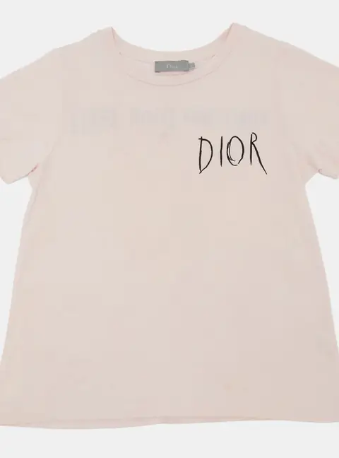 Dior x Shawn Stussy Kids Logo Embroidered Jersey T-Shirt 6Yrs