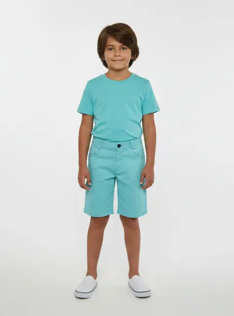 Dior Kids Blue Cotton Gabardine Cargo Shorts 12 Yrs